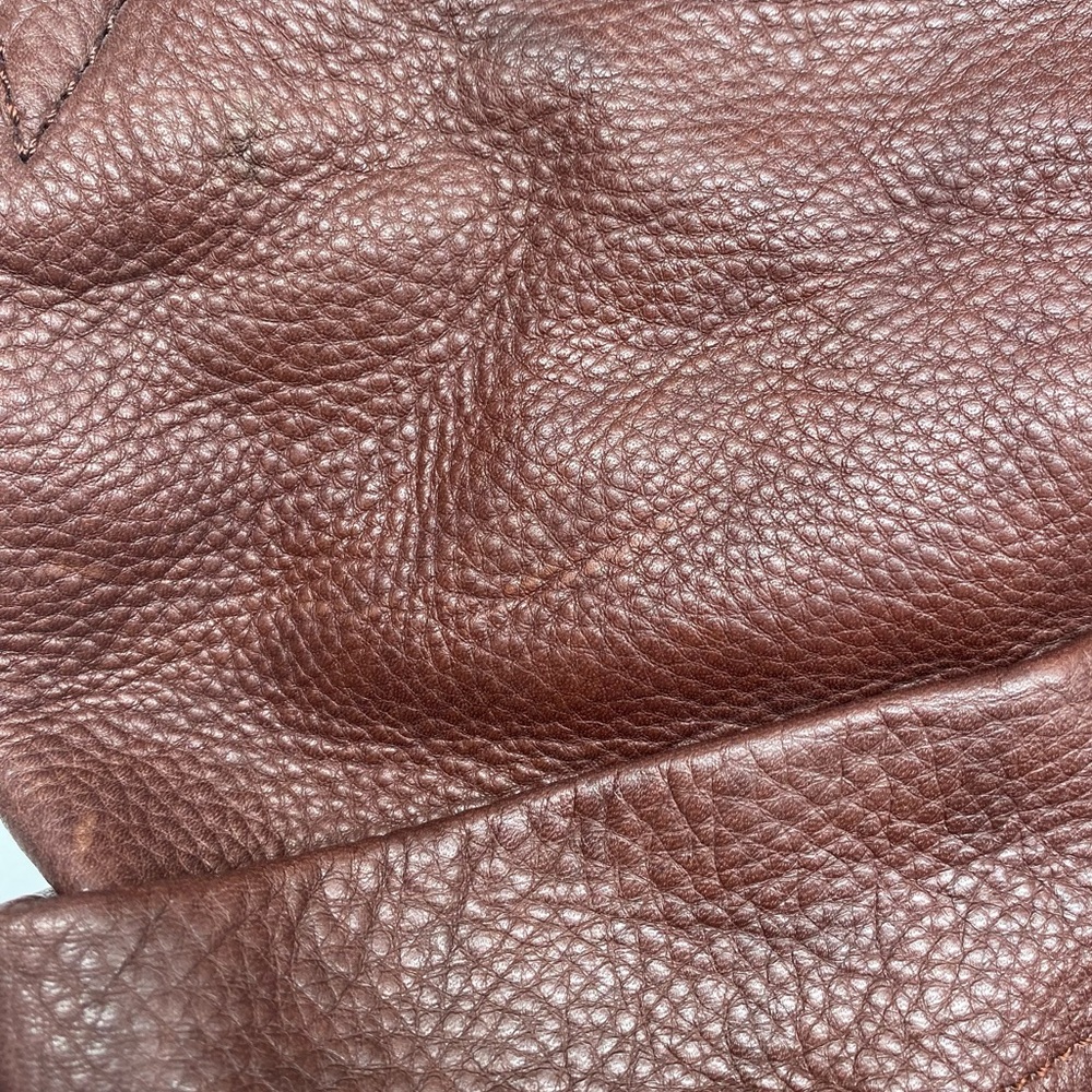 EUC B. Makowsky Leather Brown Sloughy Shoulder Bag - Picture 14 of 16